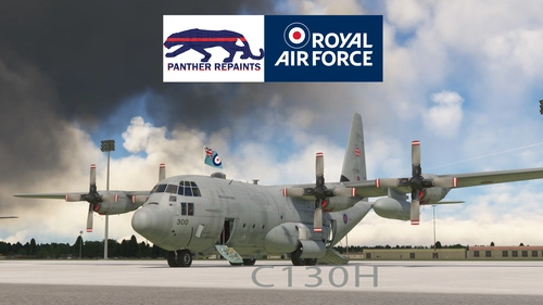 C-130H Captain Exterior RAF XV300 Dirty Texture.