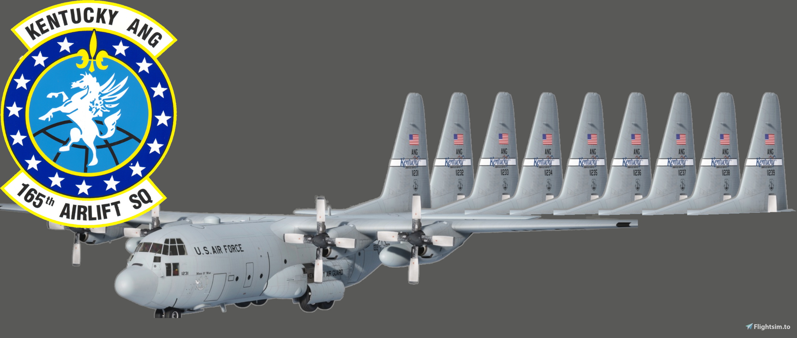 C-130H [Captain Sim] Kentucky Air National Guard KYANG 123rd Airlift ...
