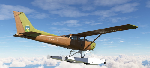 C 172 SP  " Ifugao" RP-221H brown-green (wheels & float version)