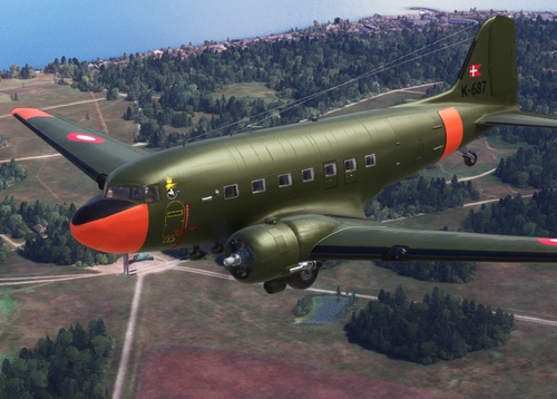 C-47A RDAF Dakota K-687 livery