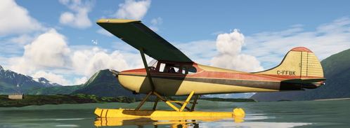 C170B backcountry with floats C-FFBK real livery