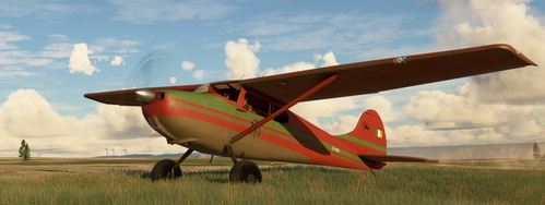 Cessna 170B backcountry EI-ARN Doolin red-green-brown