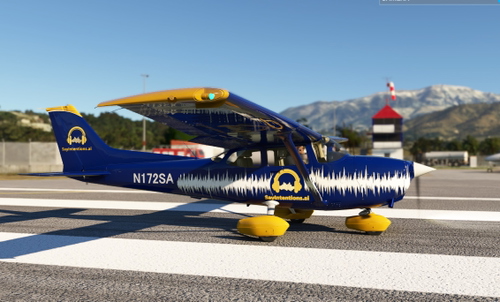 C172 Classic wheels SayIntentions.ai livery