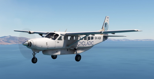 C208 Caravan Cycladic livery (Asobo)