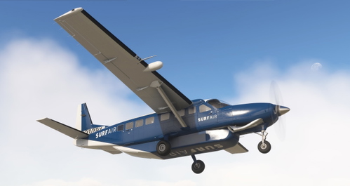 C208 Surf Air livery  Asobo/Black Square   N208PK