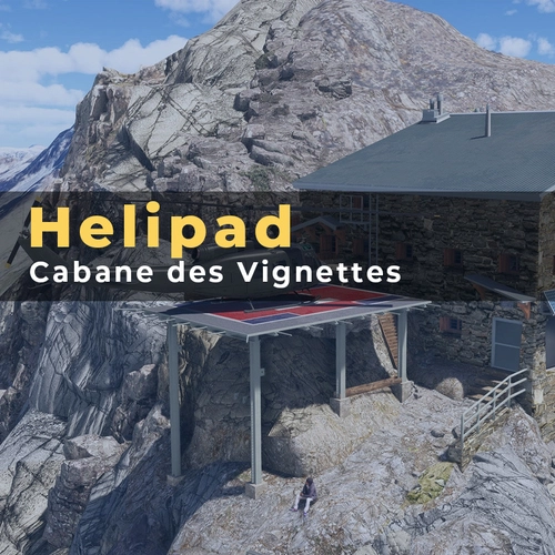 Cabane des Vignettes Helipad