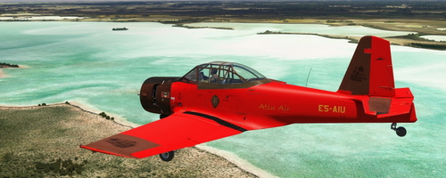 CAC25 Winjeel red E5-AIU Atiu Air