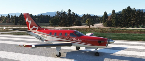 Canada Air Virtual Black Square TBM850