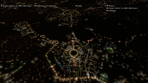Canberra downtown night enhancement