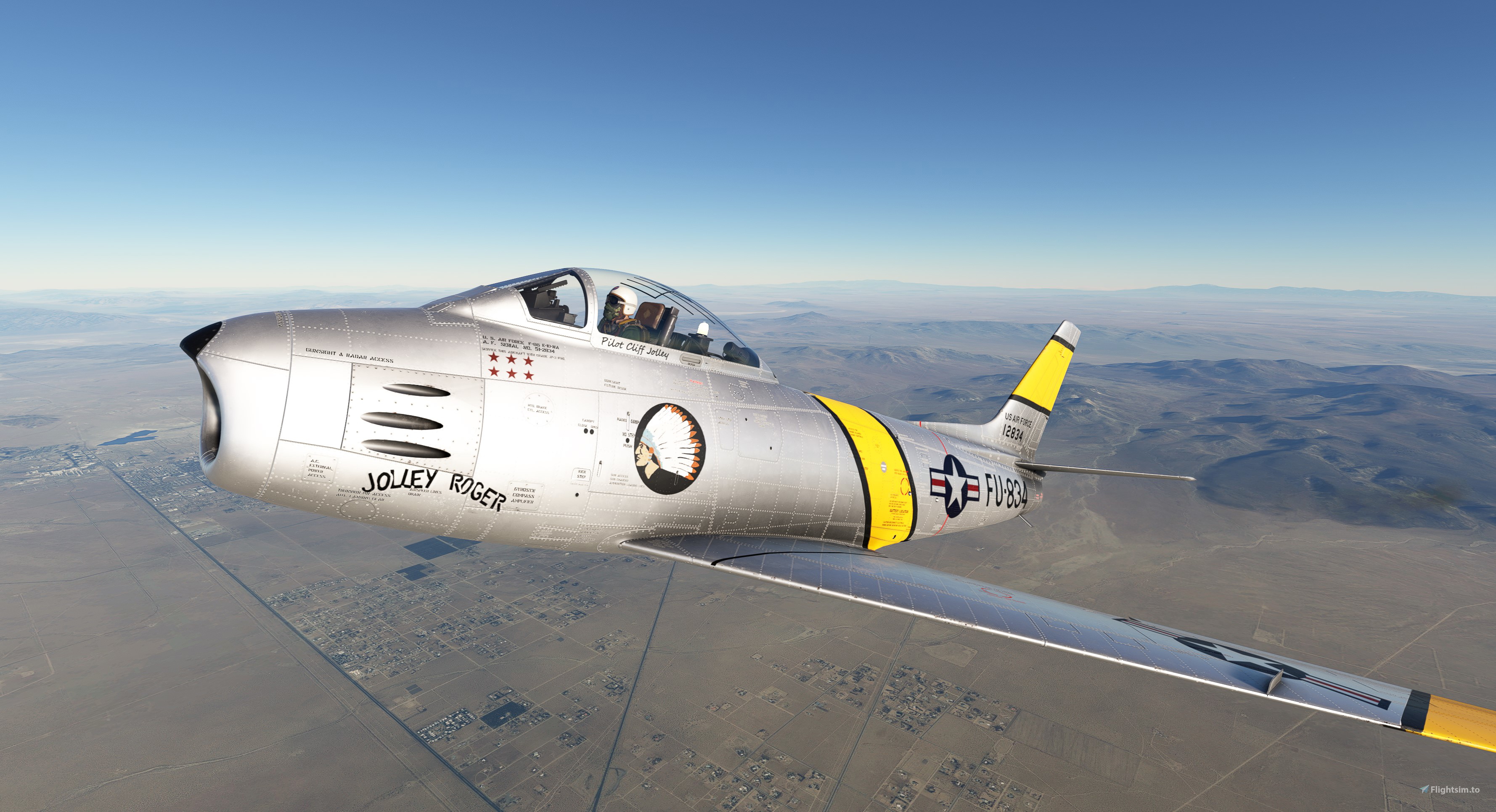 Capt. Cliff Jolley, FU-834. The Jolley Roger for Microsoft Flight