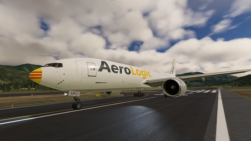 Captain sim B77F Aerologic Orange nose D-AALH