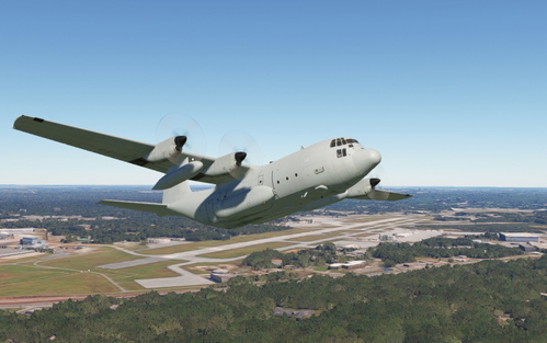Captain sim C130H Grey no marking ( cockpit ) ( can be use as paint kit )