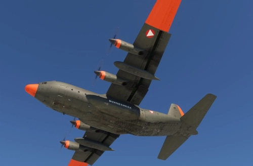 Captain Sim C130H  Austrian Bundesheer Oliv/Orange
