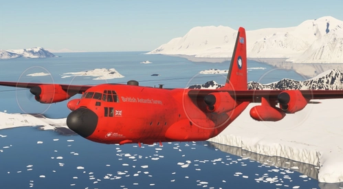 Captain Sim C130H  British Antarctic Survey (weathered version)