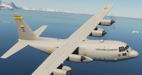 Captain Sim C130H  FUERZA AEREA COLOMBIANA 1004 