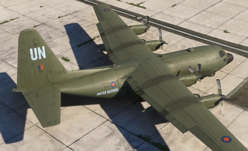 Captain Sim C130H Royal Air Force ZH-867 (UN Mission)
