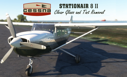 Cessna 207 Stationair 8 II: Clean and Tint Removal Glass Mod (Carenado T207A)