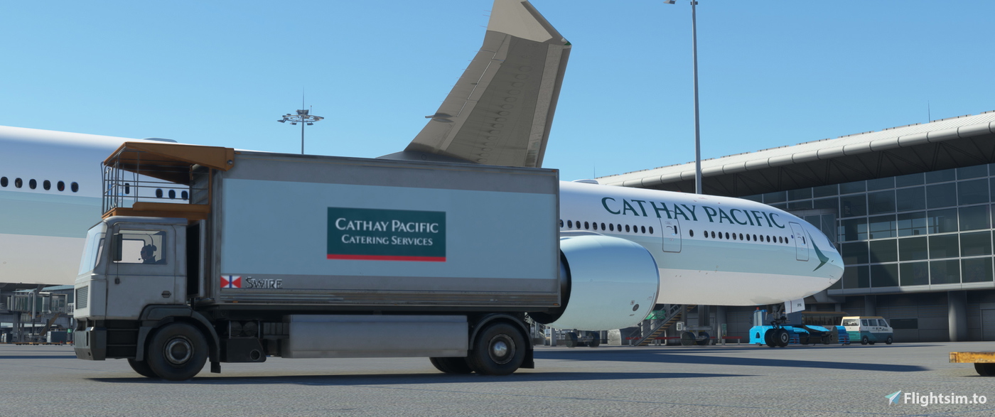 how flight catering facilities & aircraft catering... Cathay Pacific Catering Services Catering Truck Livery for Microsoft ...