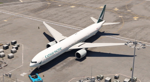 Cathay Pacific "CATHAY PACIIC" B-HNO (w/cabin) for PMDG 777-300ER thumbnail 2