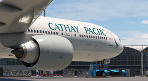 Cathay Pacific "CATHAY PACIIC" B-HNO (w/cabin) for PMDG 777-300ER thumbnail 1