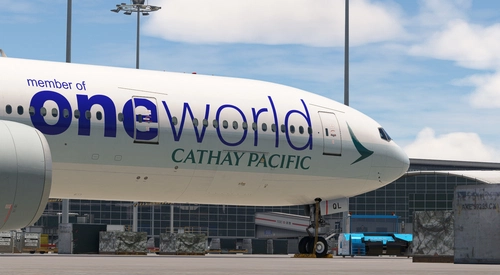 Cathay Pacific "oneworld" B-KQL (w/cabin) for PMDG 777-300ER