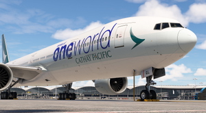 Cathay Pacific "oneworld" B-KQL (w/cabin) for PMDG 777-300ER thumbnail 4