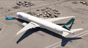Cathay Pacific "oneworld" B-KQL (w/cabin) for PMDG 777-300ER thumbnail 6