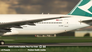 Cathay Pacific w/ Cabin ( B-KPM) PMDG 777-300ER - 8K thumbnail 3