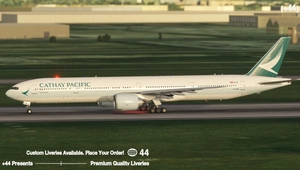Cathay Pacific w/ Cabin ( B-KPM) PMDG 777-300ER - 8K thumbnail 4