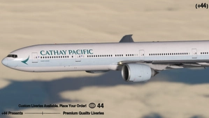 Cathay Pacific w/ Cabin ( B-KPM) PMDG 777-300ER - 8K thumbnail 7