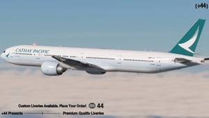 Cathay Pacific w/ Cabin ( B-KPM) PMDG 777-300ER - 8K thumbnail 8