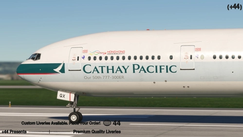 Cathay Pacific w/ Cabin ( B-KQX ) PMDG 777-300ER - 8K