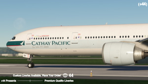 Cathay Pacific w/ Cabin ( B-KQX ) PMDG 777-300ER - 8K thumbnail 3