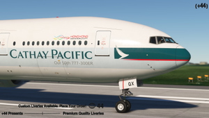 Cathay Pacific w/ Cabin ( B-KQX ) PMDG 777-300ER - 8K thumbnail 5