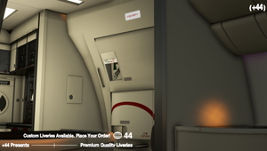 Cathay Pacific w/ Cabin ( B-KQX ) PMDG 777-300ER - 8K thumbnail 15