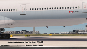 Cathay Pacific w/ Cabin ( B-KQX ) PMDG 777-300ER - 8K thumbnail 6