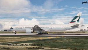 Cathay Pacific w/ Cabin ( B-KQX ) PMDG 777-300ER - 8K thumbnail 9