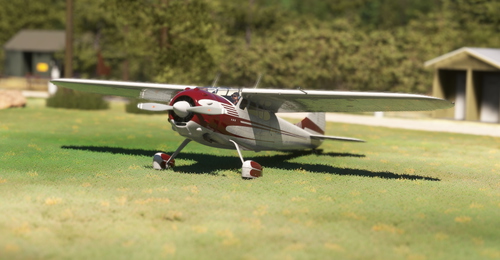Cessna 195 Businessliner - Red on White Scheme