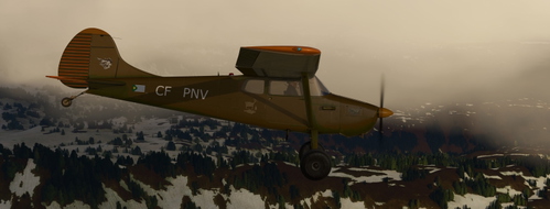 Cessna C170T Kaki CF-PNV with tundra bushwheels