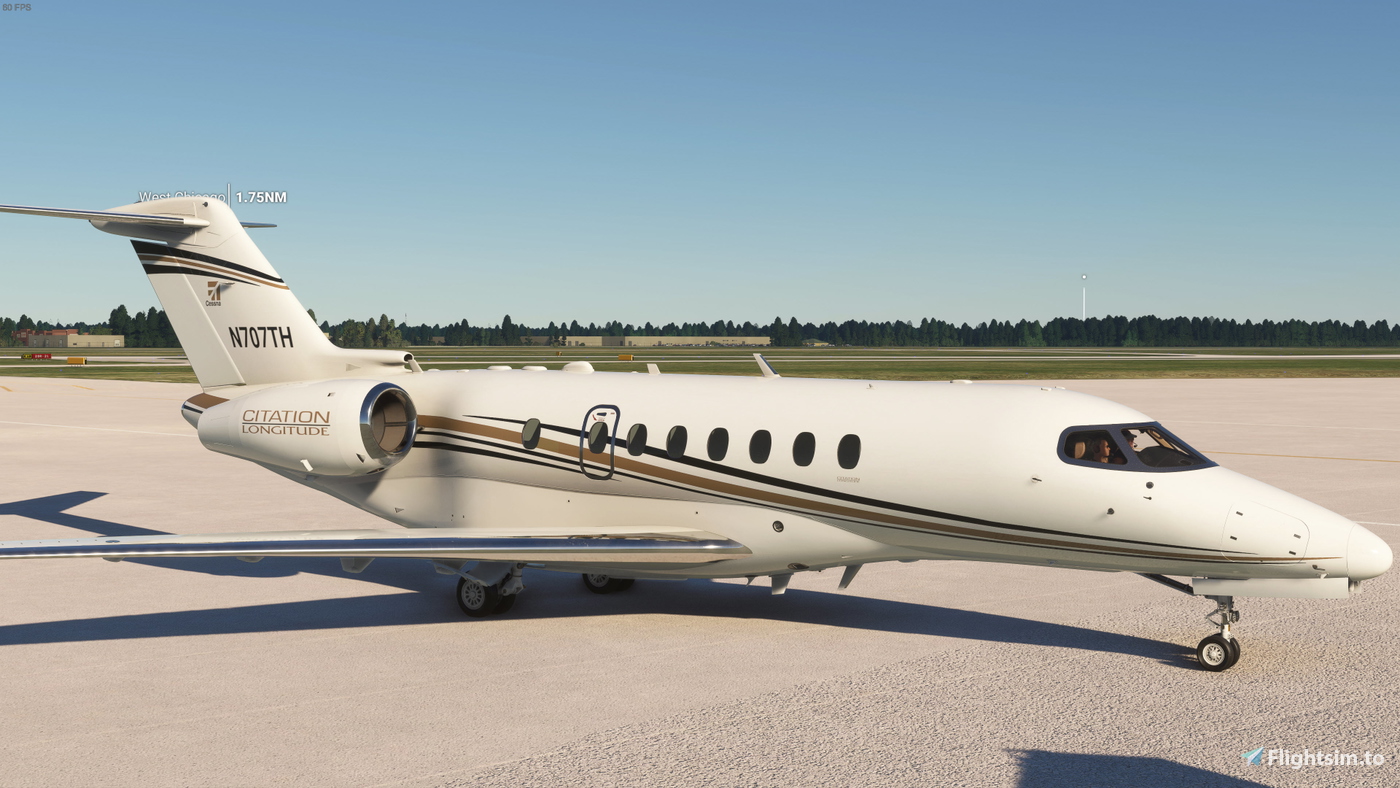Cessna Citation Longitude N707TH のために Microsoft Flight Simulator | MSFS