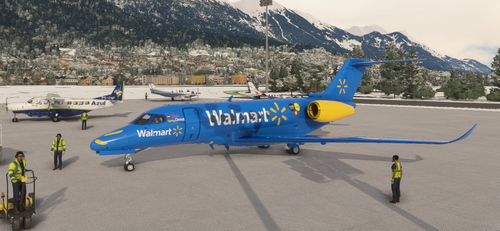 Cessna Citation Longitude Walmart Livery [FICTIONAL] 