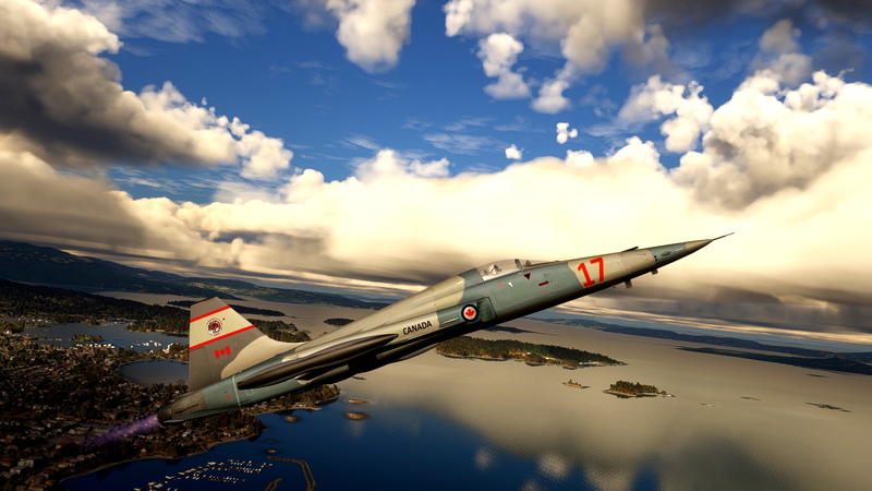 CF-5E 419 Sqn RCAF Aggressor Livery for Microsoft Flight Simulator | MSFS