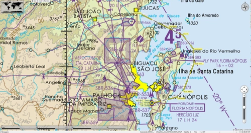 Charts WAC Brazil for Little Navmap