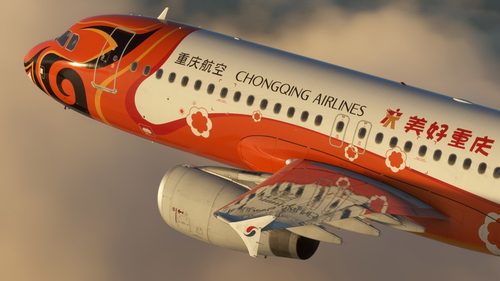 Chongqing Airlines (B-6761 - "Beautiful Chongqing") - Fenixsim A320 IAE