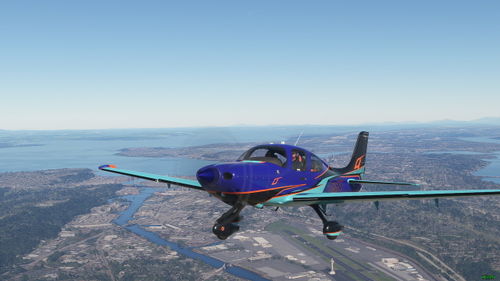 Cirrus SR22T N106TG 9Thousand Santorini Livery