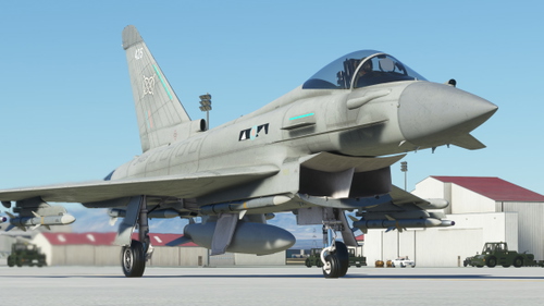 CJ Simulations Eurofighter Typhoon FGR.4 | RAF 2 SQN Markings Livery ZK425 (8K Resolution)