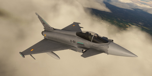 CJ Simulations Typhoon - 11-91, CASA Instrumented Prototype Aircraft 4 (8K Textures)