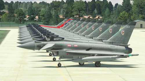 CJ Simulations Typhoon - RAF 29 SQN Liveries With Markings (Including 2023 Blackjack) (8K)