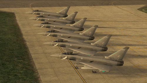 CJ Simulations Typhoon - RAF Coningsby Based Unmarked Livery Pack (6 Liveries) (8K Textures)