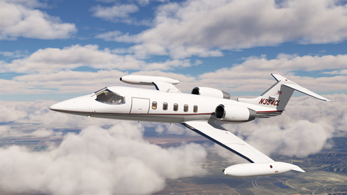 Clay Lacy N354CL (old colors) - Flysimware Learjet 35A